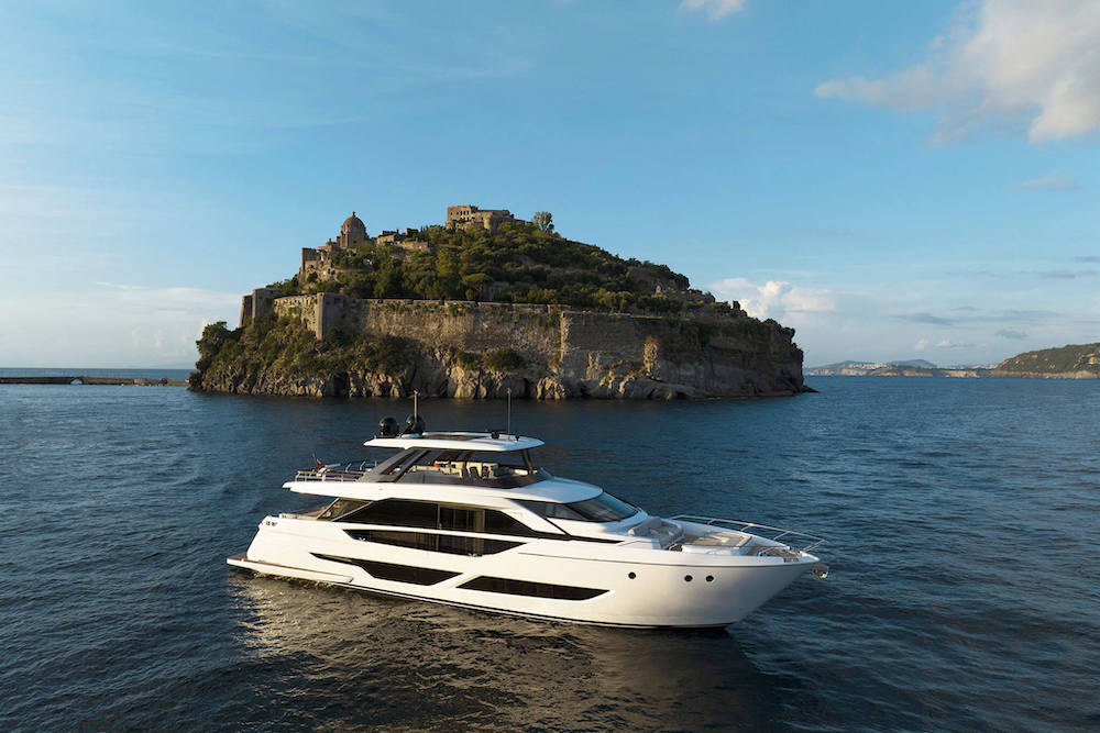 ferretti yacht 860 gallery deck tenggara marine exclusive yacht broker indonesia