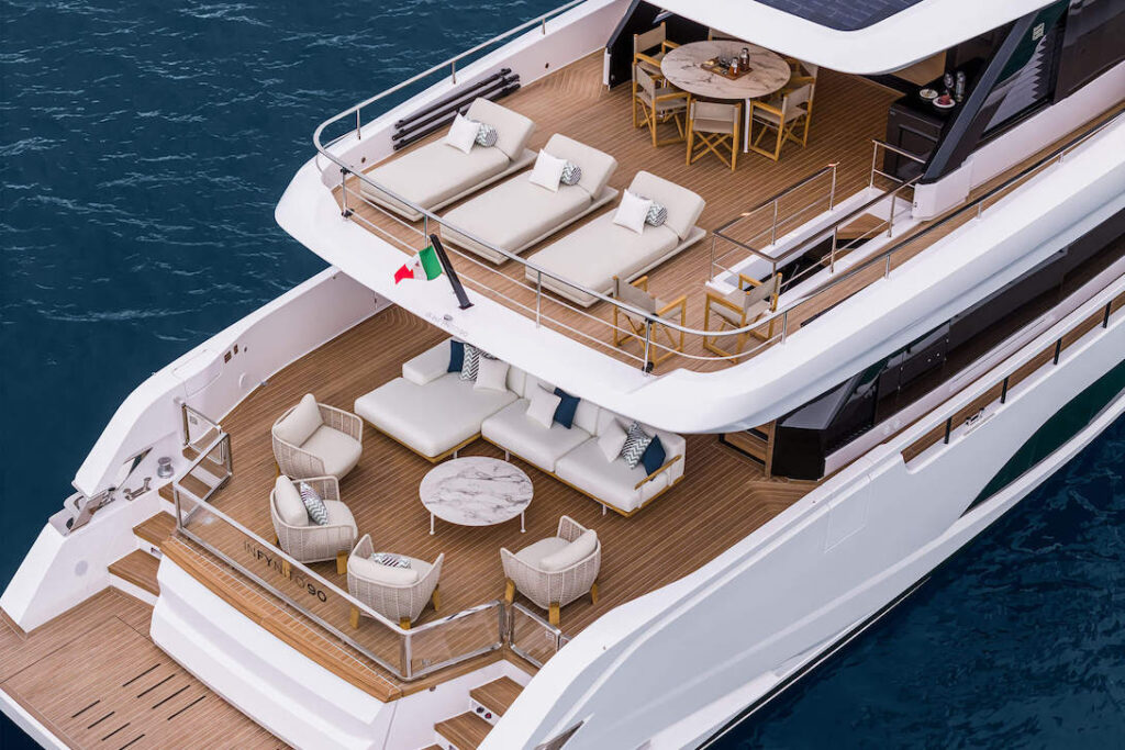 ferretti yachts infynito 90 new cruising sport yacht for sale indonesia