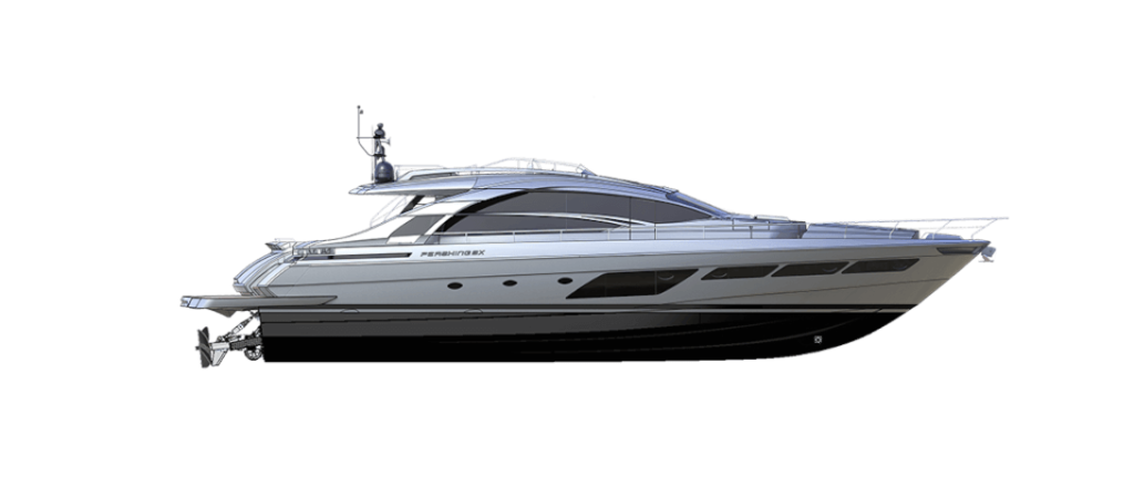 pershing x8 layout profile cruising tenggara marine exclusive sport yacht broker indonesia