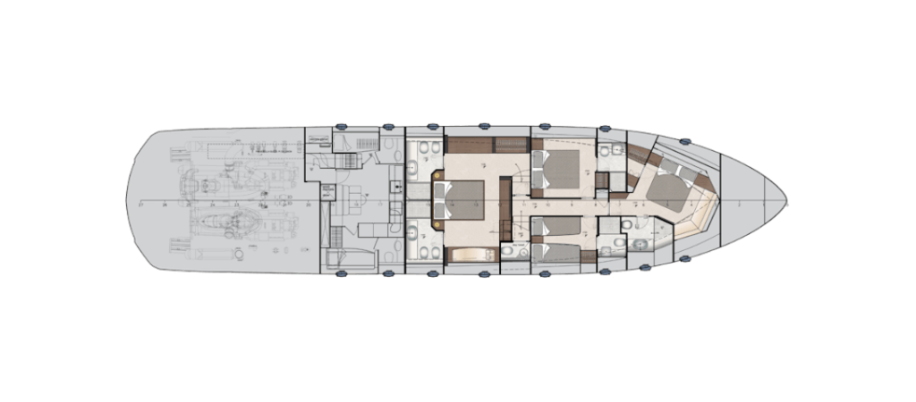 pershing x9 layout lowerdeck cruising tenggara marine exclusive sport yacht broker indonesia