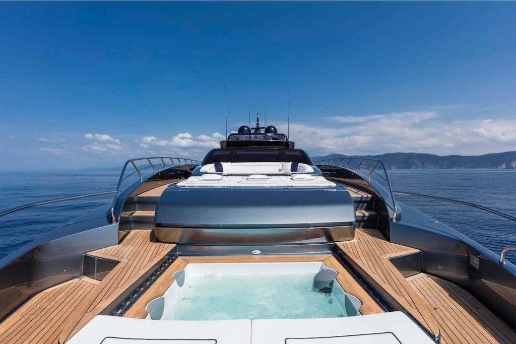 riva 110' dolcevita cruising top deck exclusive yacht broker indonesia tenggara marine