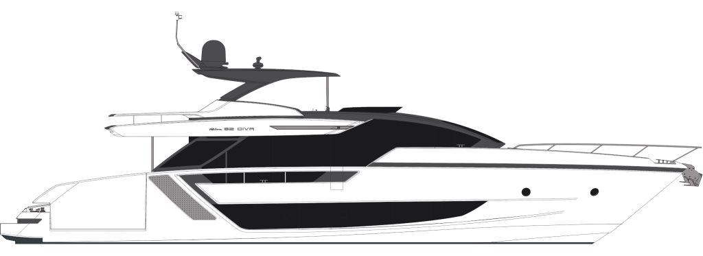 riva 82 diva new layout profile best broker yacht indonesia