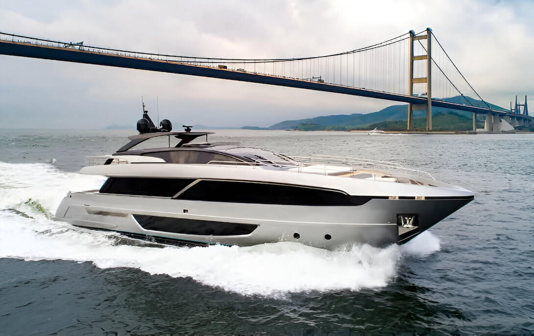 riva 100 corsaro cover preowned flybridge yacht 2018 indonesia for sale