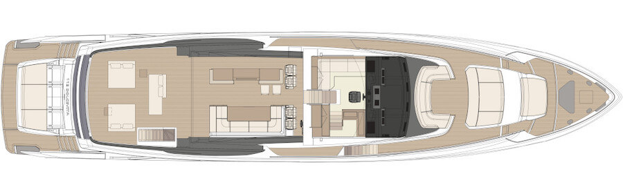 riva dolcevita 112 super project layout upperdeck