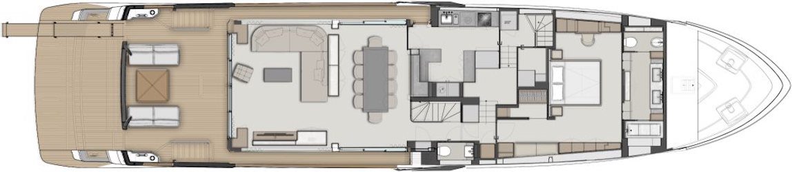 ferretti yacht 1000 layout maindeck yacht for sale indonesia